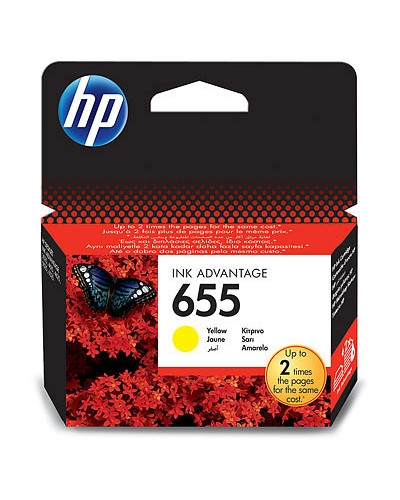 Консуматив HP 655 CZ112AE Yellow Ink Cartridge