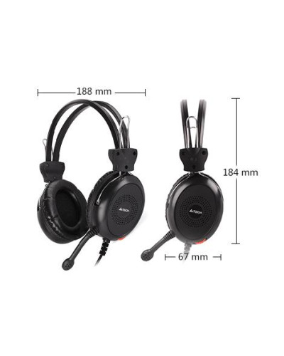 Слушалки с микрофон A4TECH HU-30 USB Черни