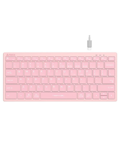 Безжична клавиатура A4TECH FBX51C FSTyler, Bluetooth, 2.4 GHz розов