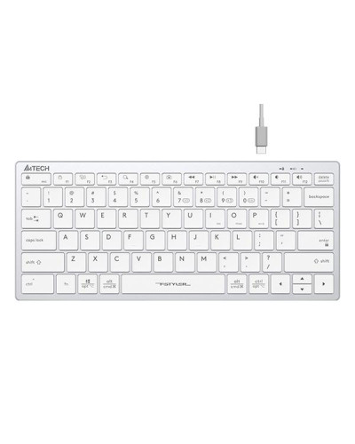 Безжична клавиатура A4TECH FBX51C FStyler Bluetooth 2.4 GHz USB-C Кирилизирана бял