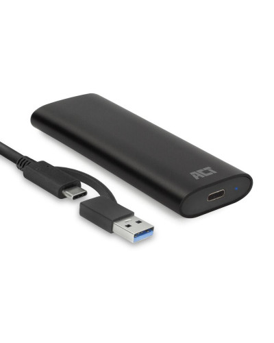 Кутия за диск M.2 ACT AC1615 USB-C+USB-A NVMe/ PCIe SSD