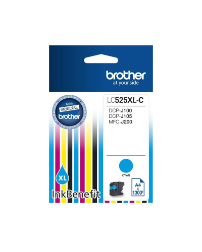 Консуматив Brother LC-525 XL Cyan за DCP-J100, DCP-J105, MFC-J200