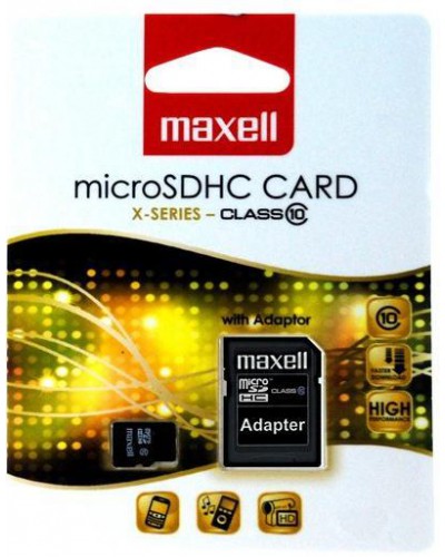 Флаш карта 64GB MAXELL  SD XC Micro с преходник CL10
