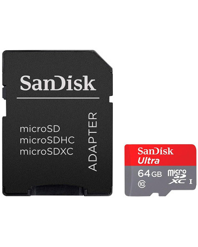 Флаш карта памет SANDISK 64GB microSDHC Card with Adapter