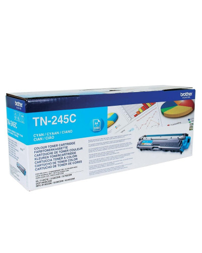 Тонер касета Brother TN-245C за HL-3140CW / HL-3150CDW / HL-3170CDW / DCP-9020CDW / MFC-9140CDN / MFC9330CDW / MFC9340CDW Cyan