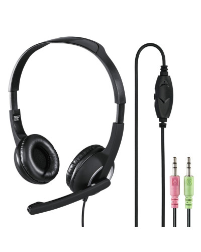 Слушалки с микрофон Hama Essential HS 300  черни