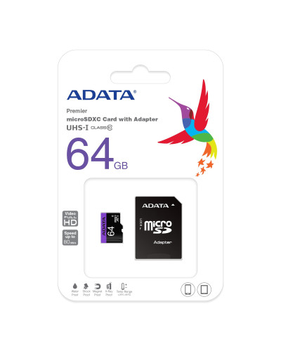 Флаш карта 64GB Adata microSDHC UHS-I class10