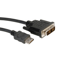 Кабел HDMI M - DVI M 2m 
