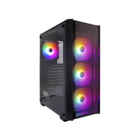 Кутия за настолен компютър 1stPlayer Fire Dance 4 fan RGB