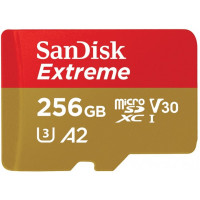 Флаш карта памет SANDISK Extreme microSDXC 256GB Class 10 U3 V30 130 MB/s