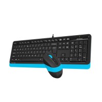 Комплект клавиатура и мишка A4TECH Fstyler  F1010 USB Черен/Син