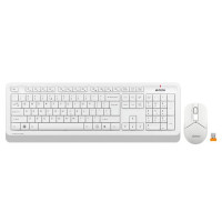Комплект клавиатура и мишка A4TECH Fstyler FG1012 Безжичен бял