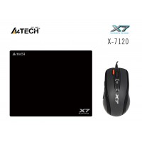 Комплект Мишка A4tech X710BK OSCAR + пад X7-200MP