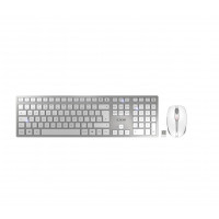 Kомплект безжична клавиатура с мишка CHERRY DW 9000 SLIM Бял/Сребрист