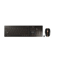 Kомплект клавиатура с мишка CHERRY DW 9000 SLIM Безжичен Черен/Бронз