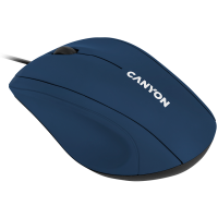 Мишка CANYON  DPI 1000  With 1.5M USB cable Blue