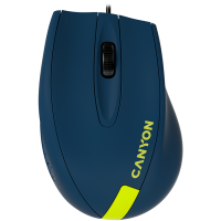 Мишка CANYON CNE-CMS11BY DPI 1000 With 1.5M USB cable Blue-Yellow