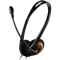 Слушалки с микрофон Canyon CNS-CHS01BO 1.8M кабел черно/оранжеви