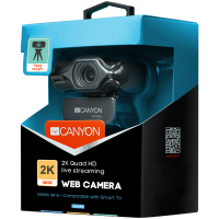 Уеб камера CANYON C6 CNS-CWC6N  UltrafullHD 3.2 Mpixel  built-in MICUSB2.0 