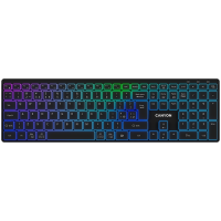 Клавиатура CANYON KB-W11 UK/US RGB Dual Mode Wireless Black