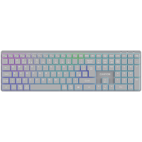 Клавиатура CANYON HKB-W11 UK/US RGB Dual Mode Wireless Grey