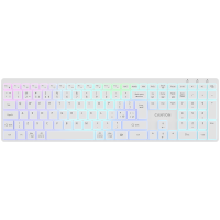 Клавиатура CANYON HKB-W11 UK/US RGB Dual Mode Wireless White