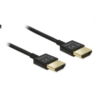 Кабел Delock  HDMI-A мъжко - HDMI-A мъжко Ethernet 4K 0.5 м Черен