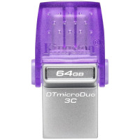Флаш памет USB Kingston 64GB DataTraveler microDuo 3C 200MB/s dual USB-A + USB-C
