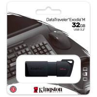 Флаш памет USB KINGSTON DataTraveler Exodia M 32GB slider cap USB 3.2 Gen2 black