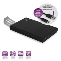 Чекмедже за твърд диск Ewent EW7072 2.5" SATA USB-C 3.2 Gen2 (USB 3.1) Черен