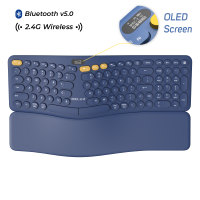 Клавиатура Delux GM903CV BK3632 безжична/Bluetooh v5.0