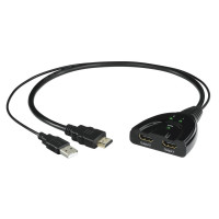 Сплитер HDMI HAMA HDMI мъжко - 2 x HDMI женско  4K  Черен