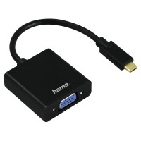 Адаптер HAMA 135727 USB-C  - VGA, Full HD, 3 звезди, Черен