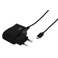Зарядно HAMA-173670 220V micro USB 1A с кабел Черен