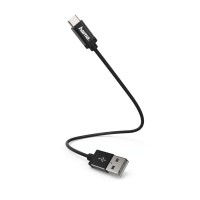 Кабел HAMA 178281 USB 2.0 A мъжко - USB-C мъжко 0.2м Черен