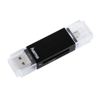 Четец за карти HAMA 181056 USB2.0, SD/microSD черен