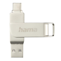 HAMA Флаш памет "C-Rotate Pro"  USB-C 3.1/3.0  64GB  up to 70MB/s  сребрист