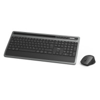 Комплект безжична клавиатура/мишка с място за смартфон HАМА KMW-600 Plus