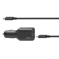 Зарядно за кола HAMA 200010 (PD) 5-20V/70W USB-C Cable 1m Черен
