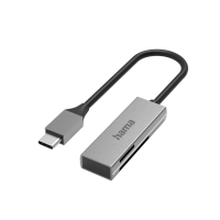 Четец за карти HAMA USB3.0 Type-C  SD/microSD  сребрист
