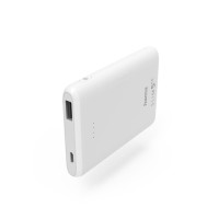 Външна батерия HAMA SLIM 5HD  5000mAh  LiPolym  USB-A  Бял