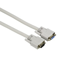Удължителен кабел за монитор HAMA 20184 VGA 15 пин M/F двойно екраниран 1.80 м