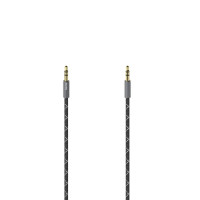 Аудио кабел HAMA 3.5мм стерео жак мъжко-мъжко,метал,позлатени конектори, 0.75м