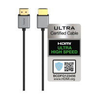 Кабел Hama ултра високоскоростен HDMI, сертифициран, 8K, алуминий, 1,5 м