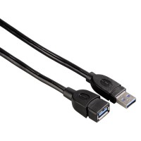 USB 3.0 Удължителен кабел HAMA 54504 USB-A мъжко - USB-A женско, 0.5 м, 1 звезда, екраниран