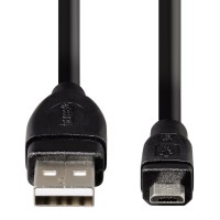 Кабел HAMA USB 2.0 Micro B мъжко - A мъжко 1.8 м 1 звезда