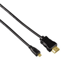 Кабел HAMA 74239 HDMI мъжко - Micro HDMI мъжко, 0.5 м, 3 звезди