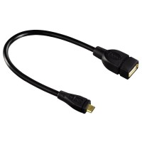 Кабел HAMA 78426 USB 2.0 OTG micro USB - женско USB2.0 0.15м Черен