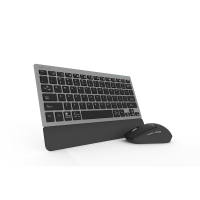 Безжичен/Bluetooth комплект клавиатура и мишка Delux K3300D+M520DB черен