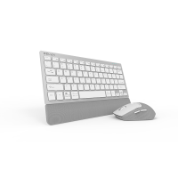 Комплект клавиатура и мишка Delux K3300D+M520DB сребрист Безжичен/Bluetooth